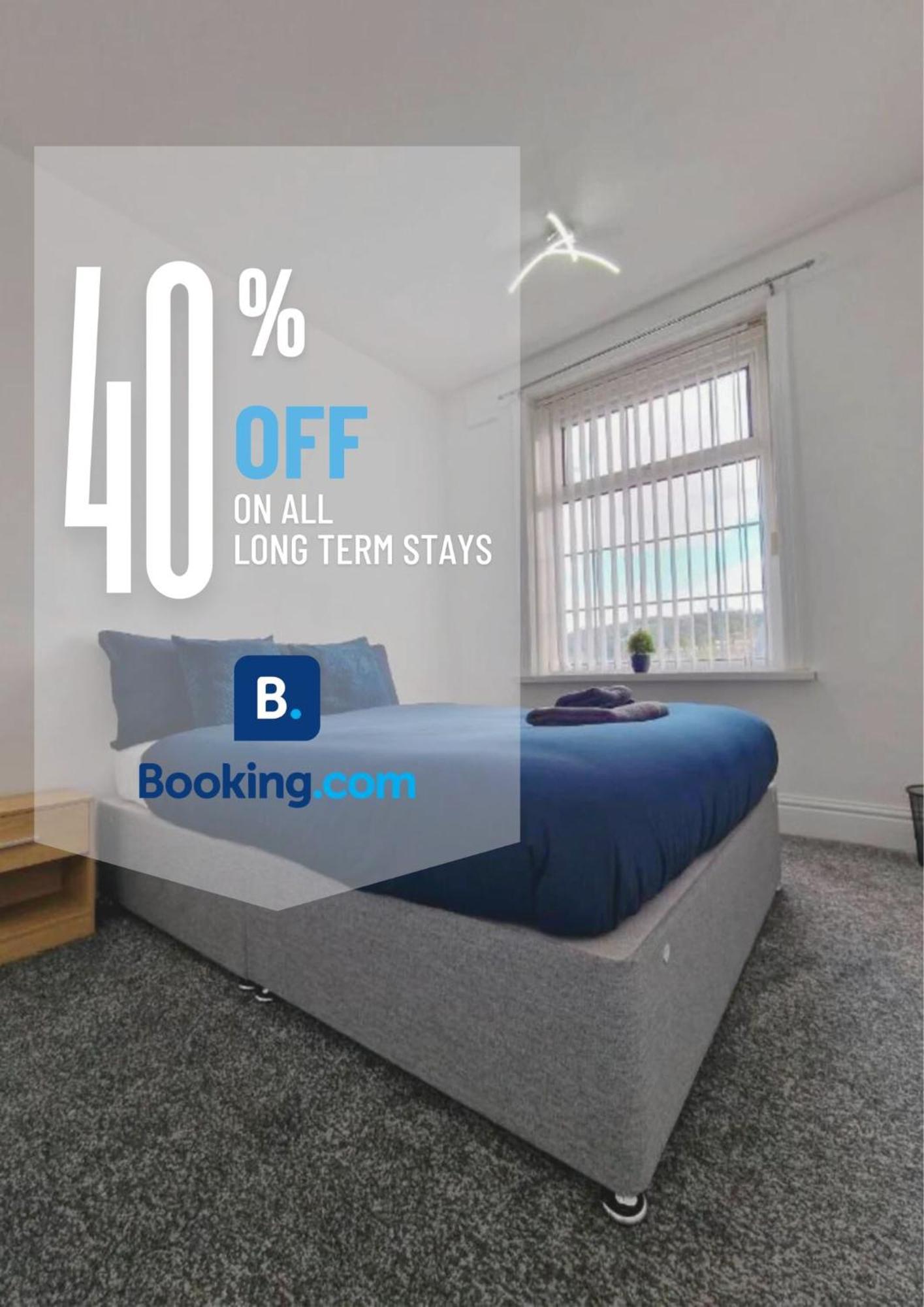 Stylish 4 Double Bedroom House In Bradford, Views Of Hillside And Parking 쉬플리 외부 사진